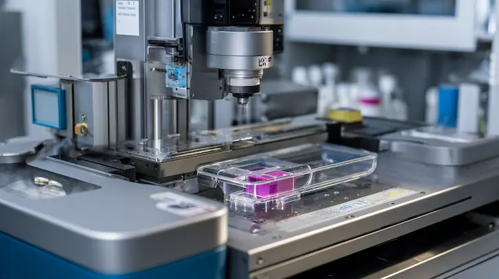 To guarantee color-matching for licensed technical products, we utilize industrial spectrophotometers to create custom ink formulas.