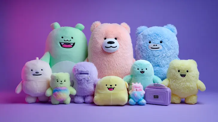 Consistent brand colors across multiple merchandise materials